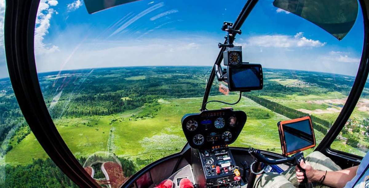 посещение ресторана на вертолете